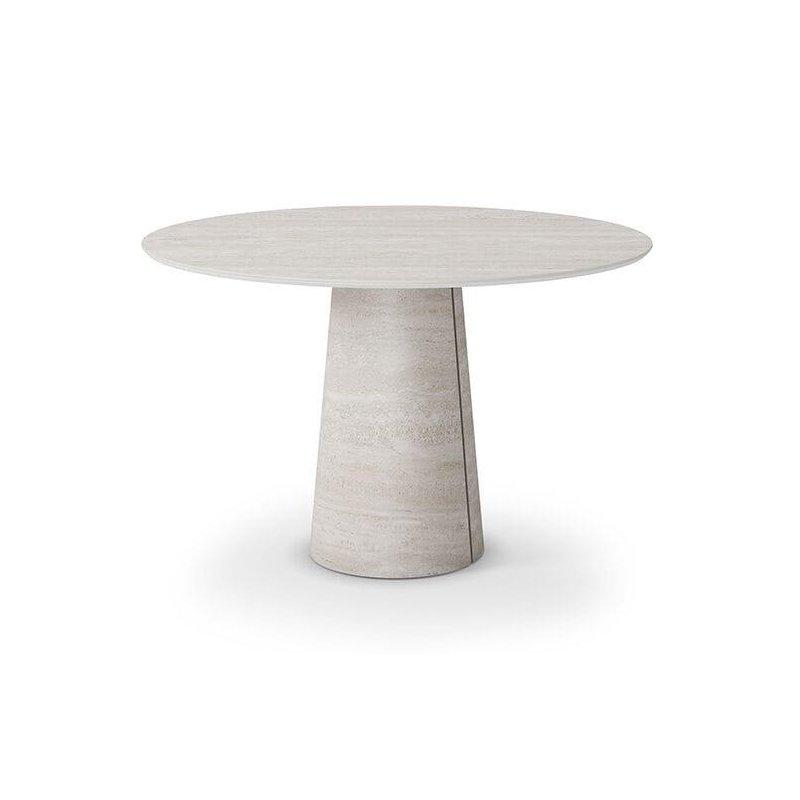 Yuvarlak Seramik Masa 100 cm Portoro Siyahı - 89098