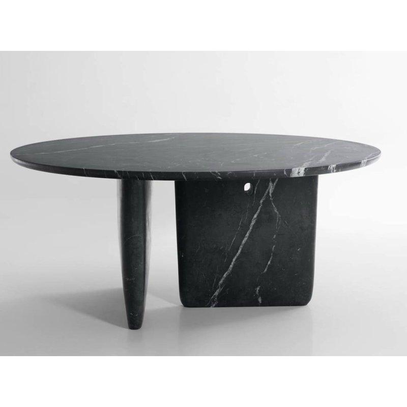 Yuvarlak Siyah Mermer Masa 150 cm - 91897