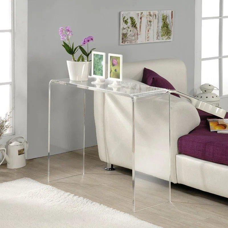 Akrilik U Ayaklı Tek Parça Şeffaf Dresuar - 77x21x77 cm - 132762