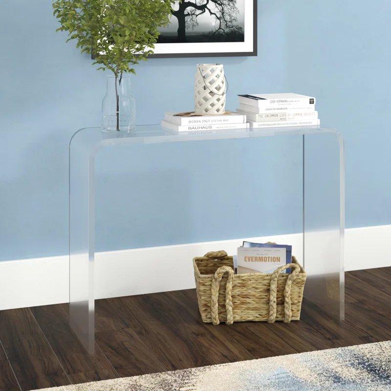 Akrilik U Tasarım Şeffaf Dresuar - 84x30x70 cm - 132679