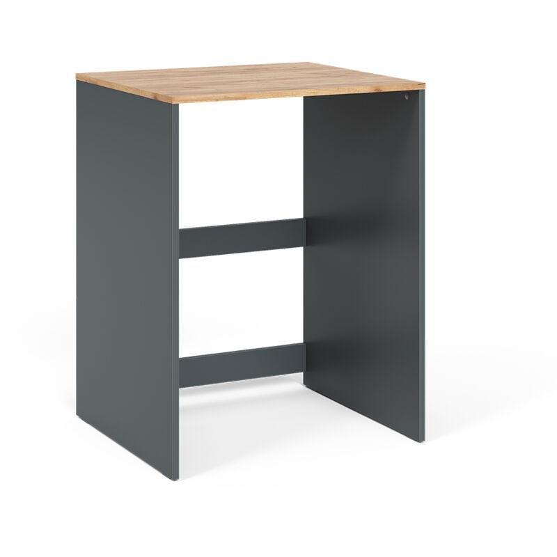 Antrasit Endüstriyel Ahşap Makine Bölmeli Çamaşır Makinesi Dolabı-68x89x60 cm - 118174