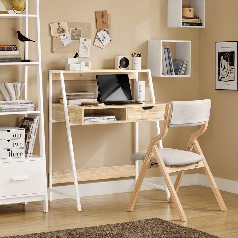 Bej Suntalam Raflı Bilgisayar Masası-81x50x100 cm - 115197