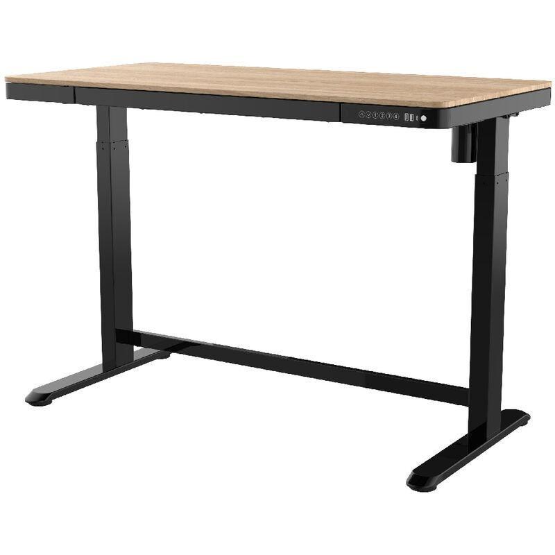 Beyaz Ahşap USB Portlu Elektrikli Bilgisayar Masası-120x60x121 cm - 114539