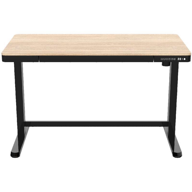 Beyaz Ahşap USB Portlu Elektrikli Bilgisayar Masası-120x60x121 cm - 114539