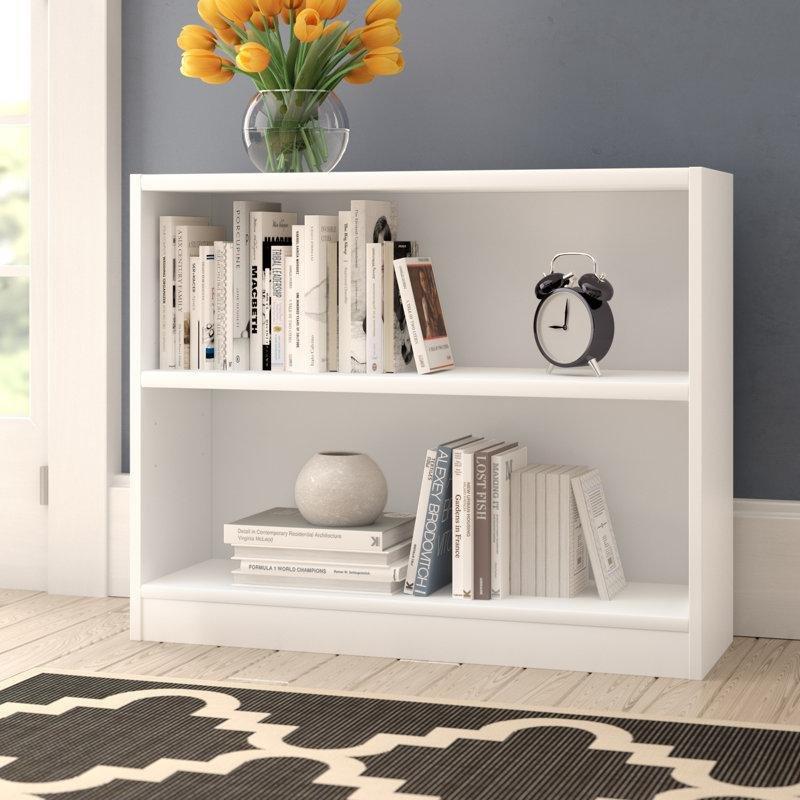 Beyaz Endüstriyel Ahşap Ayarlanabilir Raflı Yatay Kitaplık - 94x30x76 cm - 142147