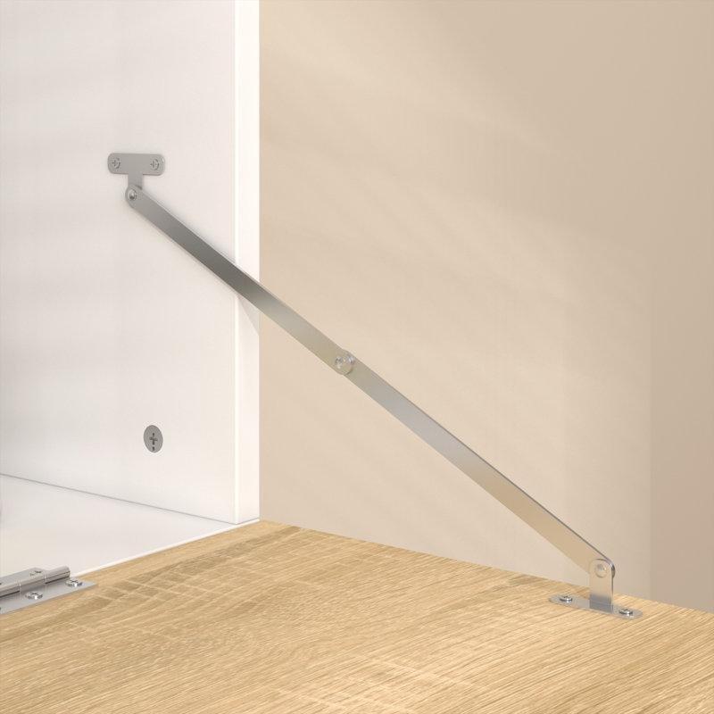 Beyaz Kahverengi MDF Ledli Katlanır Bilgisayar masası-199x81x70 cm - 116484