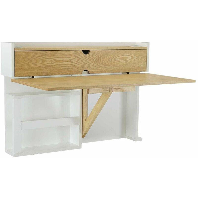 Beyaz MDF Kablo Geçişli Elektrikli Bilgisayar Masası-100x68x66 cm - 114675