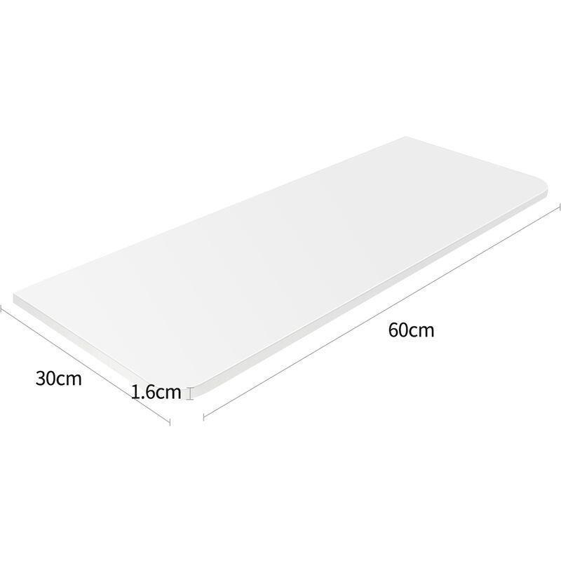 Beyaz MDF Katlanır Ayarlanabilir Bilgisayar Masası-60x30x2 cm - 114453