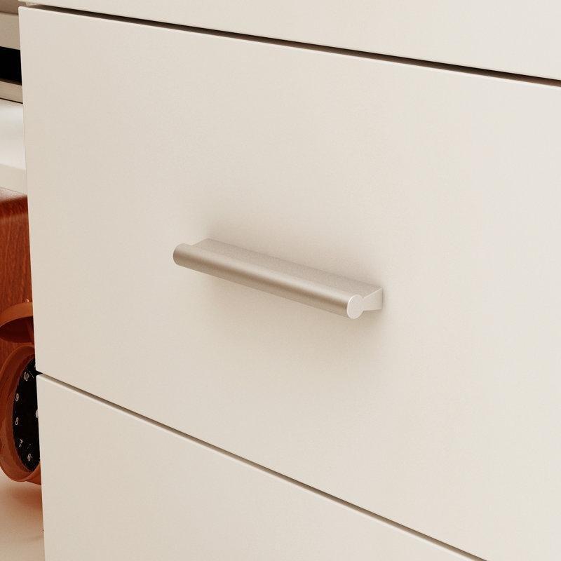 Beyaz MDF Suya Dayanıklı L Şekilli Bilgisayar Masası-75x140x60 cm - 116583