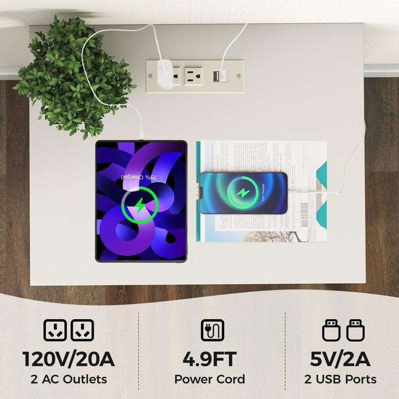 Beyaz MDF Yivli Tasarım 2 Çekmeceli ve Raflı Komodin - 45x36x59 cm - 127112