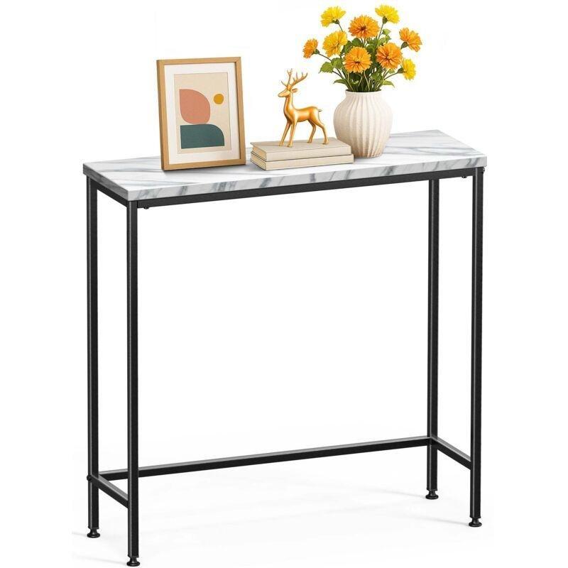 Beyaz Metal ve MDF Ayarlanabilir Ayaklı Endüstriyel Dresuar - 75x24x75 cm - 134086