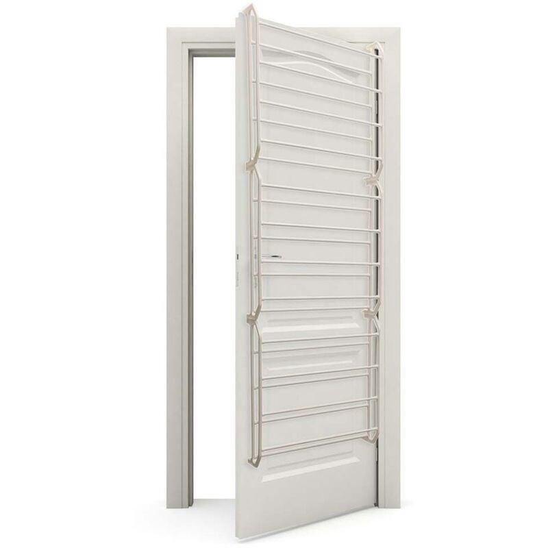 Beyaz Polipropilen ve Metal 36 Çift Kapasiteli Modüler Kapı Arkası Ayakkabılık - 52x17x180 cm - 120258