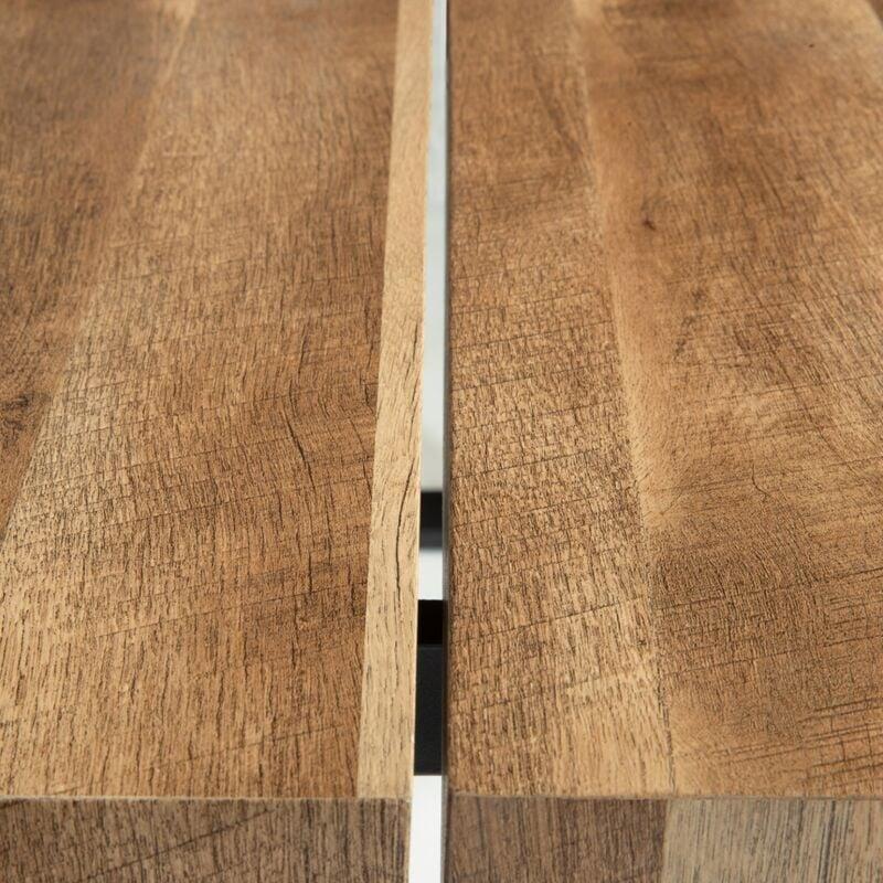 Beyaz Siyah Metal Ayaklı Çıtalı Tasarım Dresuar - 100x30x75 cm - 133906