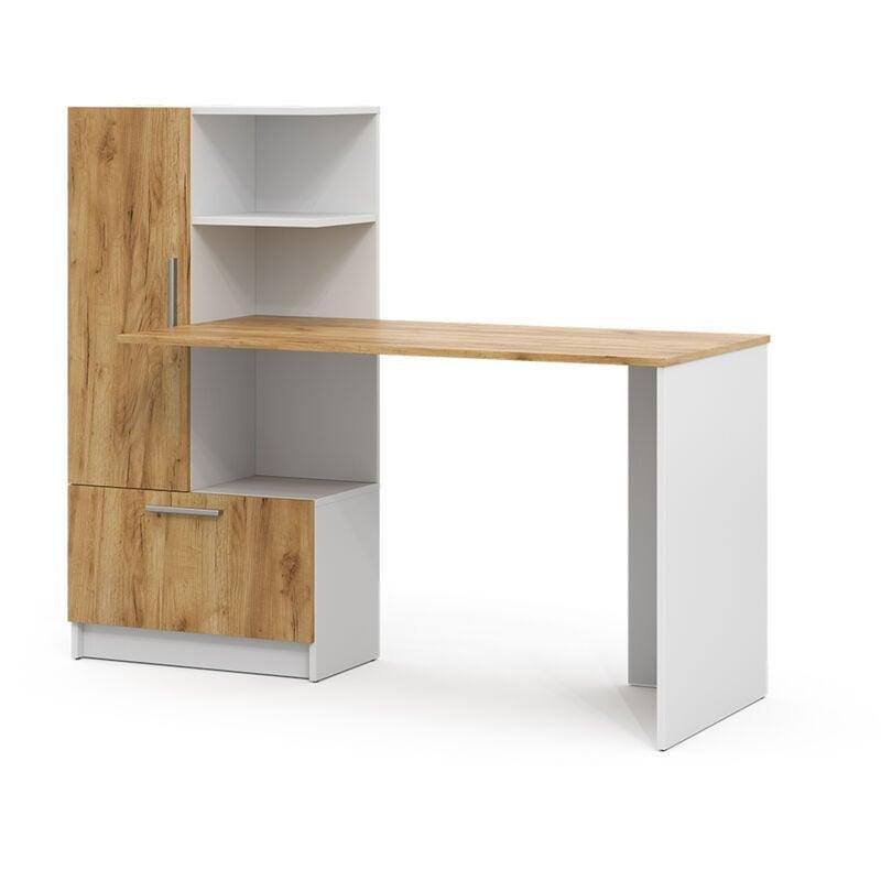 Beyaz Suntalam Raflı Bilgisayar Masası-150x120x59 cm - 115046