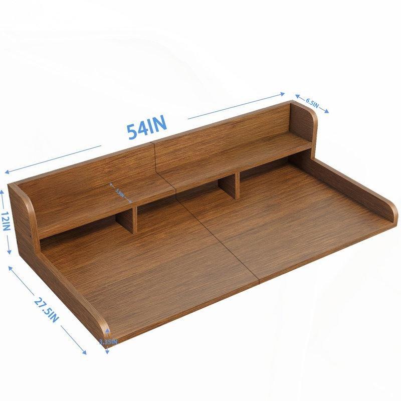 Ceviz MDF Çift Katlı Kenarlıklı Çamaşır makinesi dolabı-138x70x31 cm - 117873