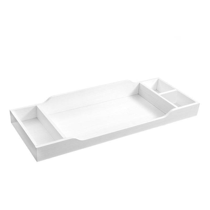 Çikolata Rengi Kavak Ağacı 3 Bölmeli Bebek Bakım Şifonyer Üst Modülü - 127x49 cm - 122503