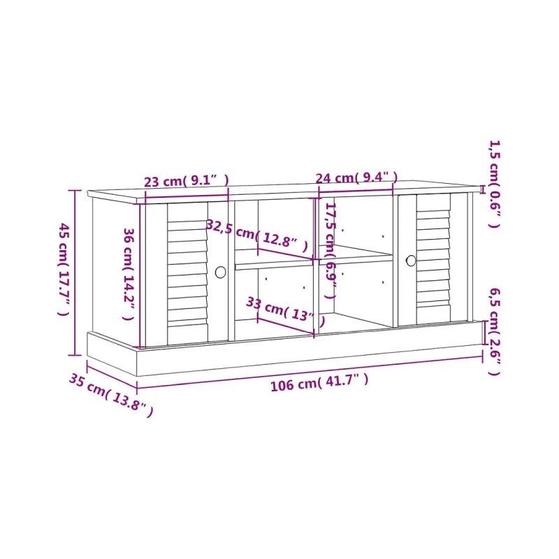 Doğal Masif Çam Panjur Kapaklı Ayakkabılık Bench - 106x35x40 cm - 118306
