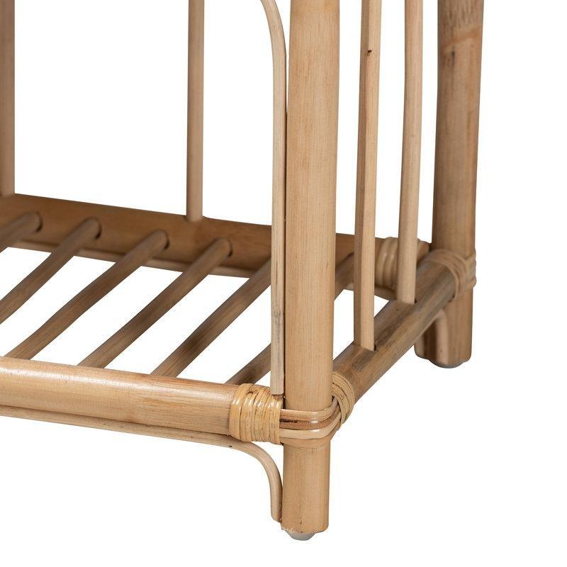 Doğal Rattan Tek Çekmeceli Bohem Komodin - 45x30x60 cm - 127253