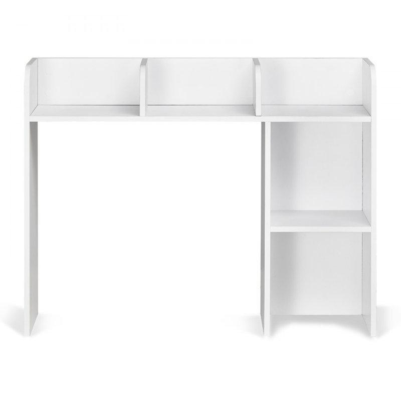 Endüstriyel Ahşap 2 Katlı Kaymaz Tabanlı Masaüstü Kitaplık - 95x25x74 cm - 141466