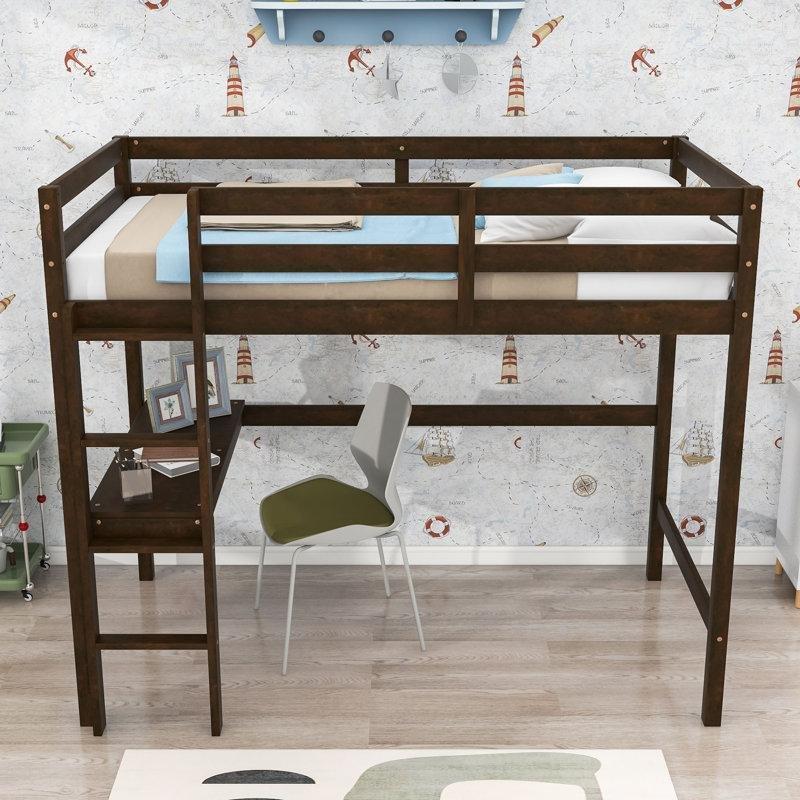 Espresso Masif Ahşap Entegre Çalışma Masalı Ranza - 111x200x170 cm - 124323