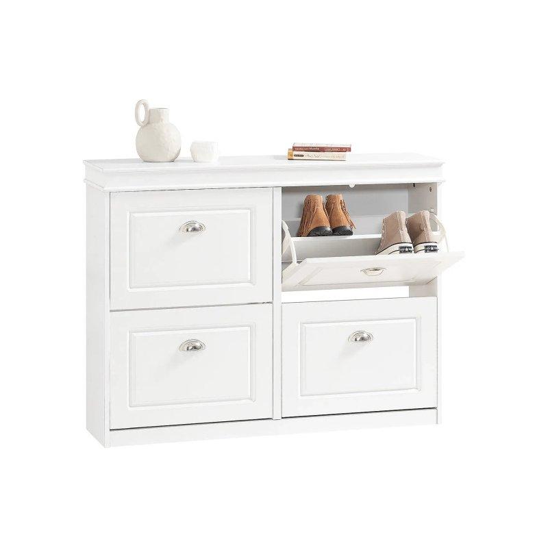 Gri 4 Düşer Kapaklı Dar Ayakkabılık - 54x105x24 cm - 118588