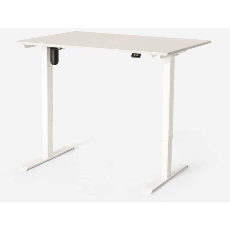 Gri Ahşap Çizilmeye Dayanıklı Ayarlanabilir Elektrikli Bilgisayar Masası-120x60x113 cm - 114590