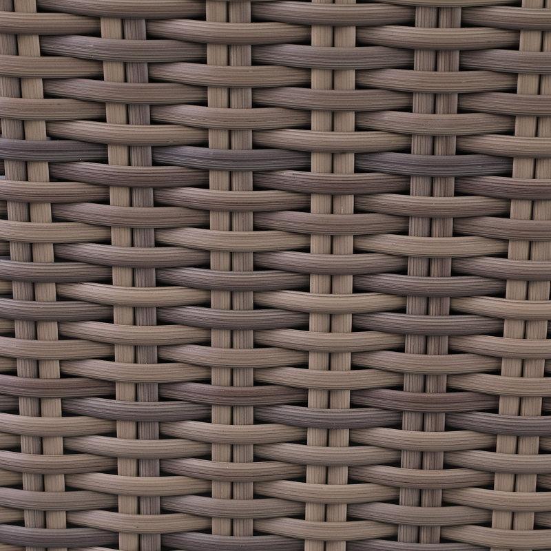 Gri Hasır Depolama Alanlı Cam Sehpa-120x70x40 cm - 117669