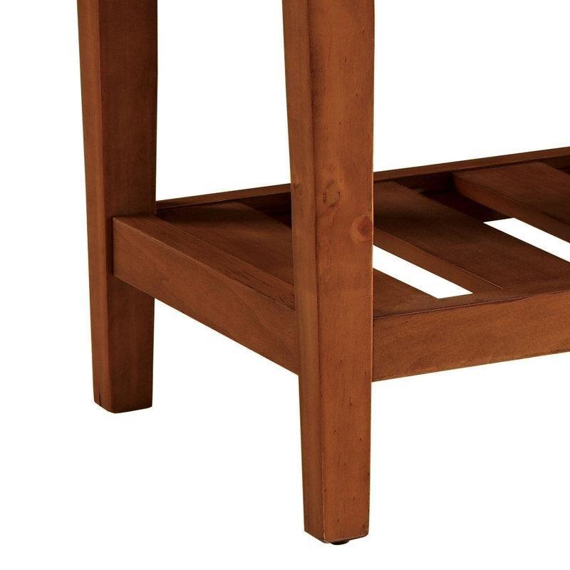 Gri Meşe Ayaklı Kumaş Döşemeli Kapitone Oturaklı Raflı Ayakkabılık - 109 cm - 120727
