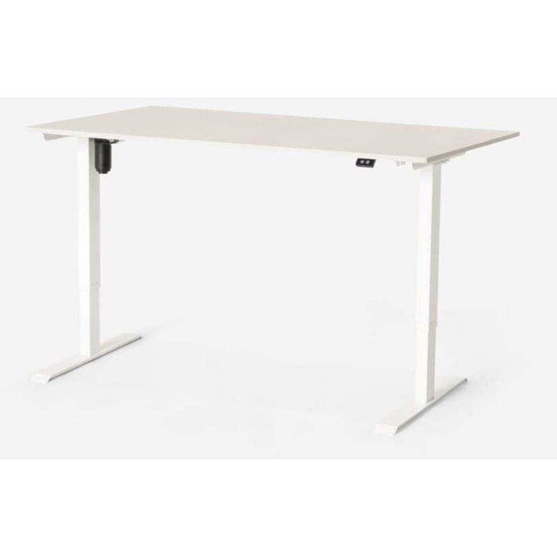 Gri Metal Sessiz Elektrikli Bilgisayar Masası-160x80x113 cm - 114633