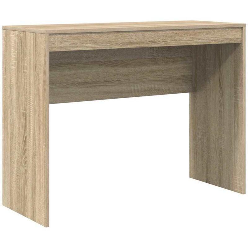 Kahverengi Ahşap Raflı Bilgisayar Masası-100x40x76 cm - 115299