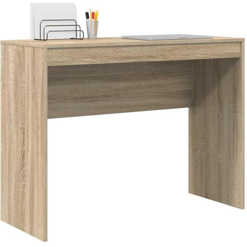 Kahverengi Ahşap Raflı Bilgisayar Masası-100x40x76 cm - 115299