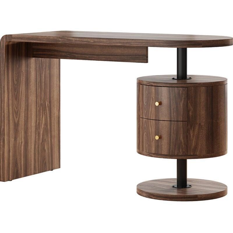 Kahverengi MDF Çekmeceli Bilgisayar Masası-120x76x50 cm - 115341