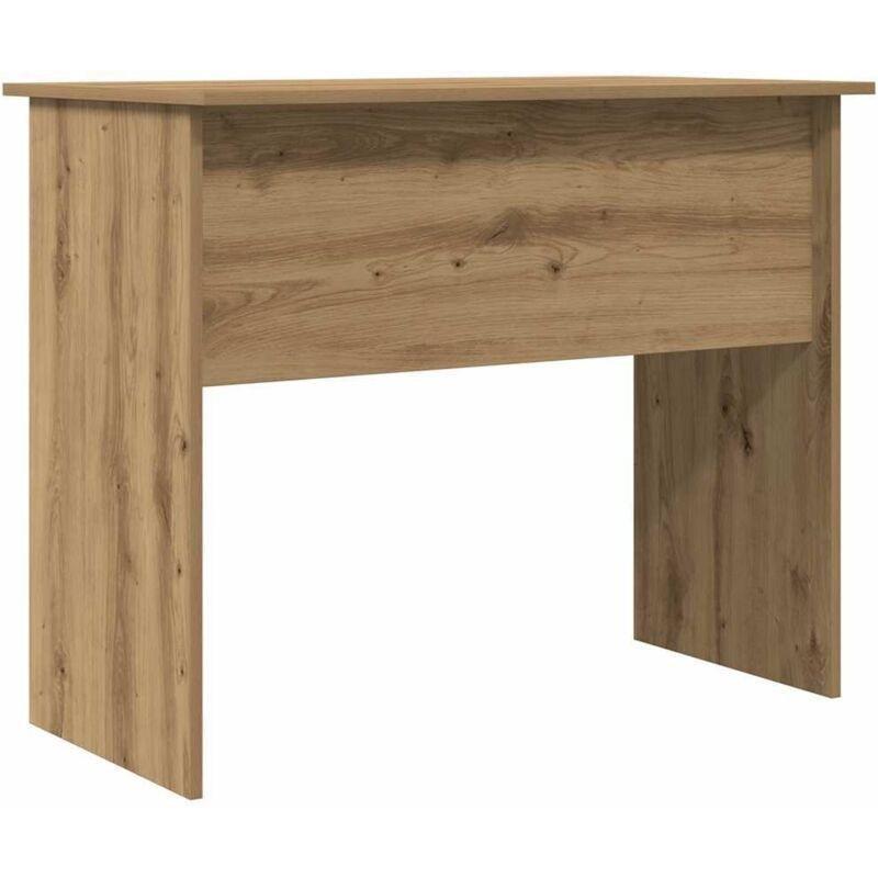 Kahverengi Mühendislik Ahşabı Dolaplı Çocuk Bilgisayar Masası-90x50x74 cm - 115906