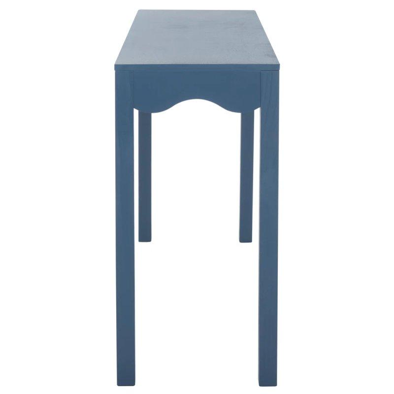 Masif Çam ve MDF Dalgalı Tasarım Alt Raflı Yeşil Dresuar - 161x40x81 cm - 132698