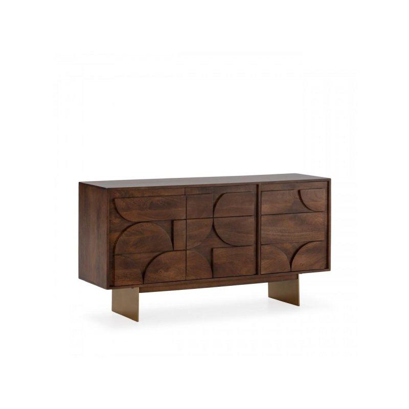 Masif Mango Ağacı 3 Kapaklı Konsol - 145x40x76 cm - 129486