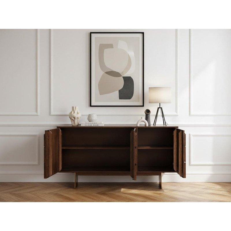 Masif Mango Ağacı 3 Kapaklı Konsol - 145x40x76 cm - 129486