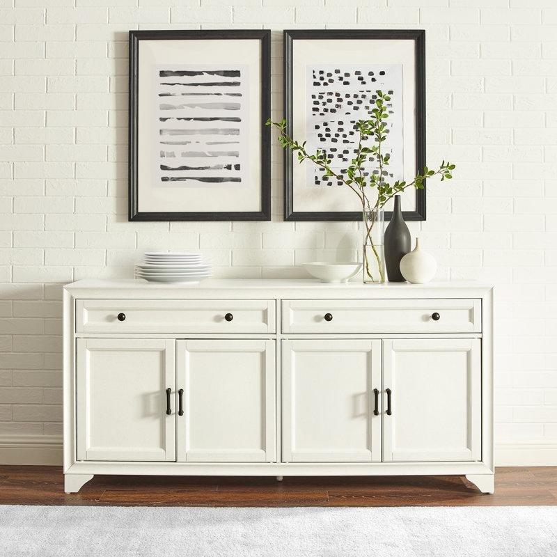 Masif ve Endüstriyel Ahşap Eskitme Tasarımlı 4 Kapaklı 2 Çekmeceli Konsol - 155x76 cm - 128542