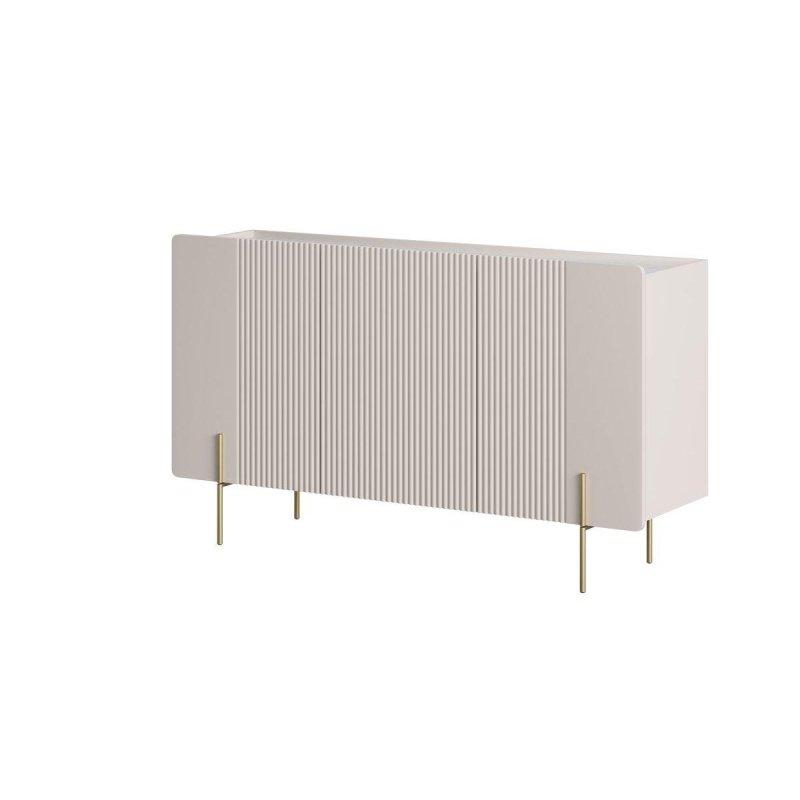 Mermer Desenli Üst Tablalı Gold Ayaklı 3 Kapaklı Konsol - 150x42x87 cm - 129432