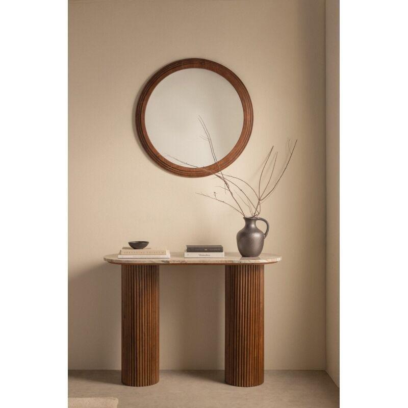 Mermer ve Mango Ağacı Üst Tablalı Dresuar - 110x45x78 cm - 133637
