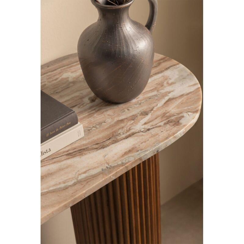 Mermer ve Mango Ağacı Üst Tablalı Dresuar - 110x45x78 cm - 133637