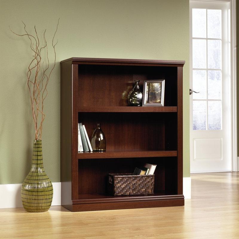 Meşe Rengi Endüstriyel Ahşap 3 Raflı Ayarlanabilir Kitaplık - 90x34x112 cm - 142090