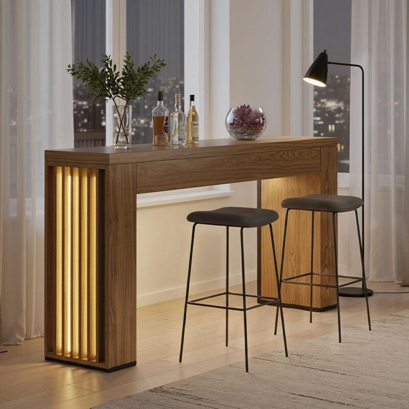 Rustik Kahverengi Endüstriyel Ahşap Geniş Yüzeyli Dresuar - 150x30x80 cm - 133762