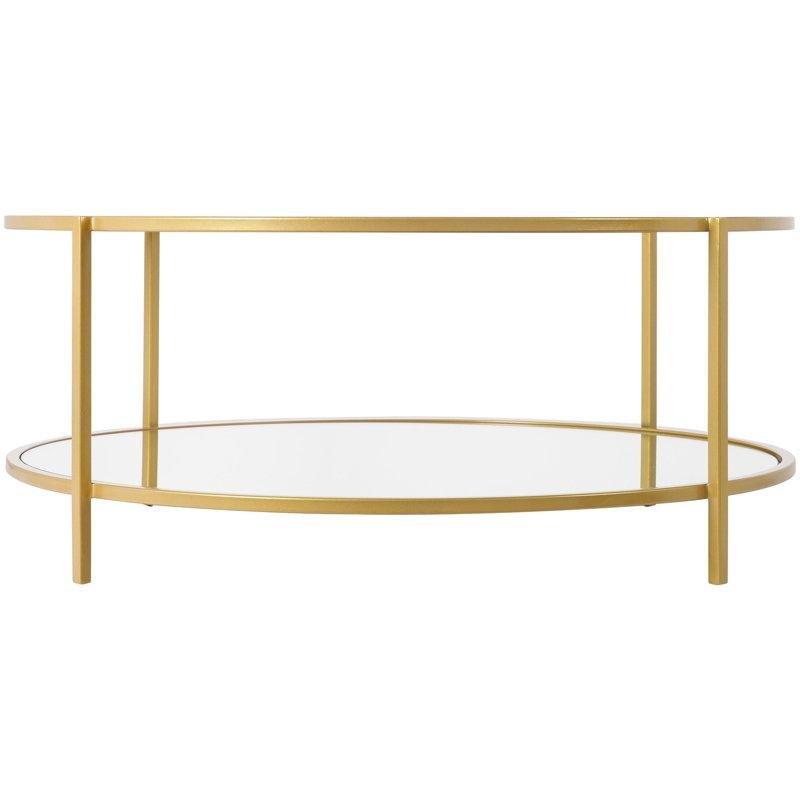 Şeffaf Cam Çıkarılabilir Tepsili Ferforje Cam Sehpa-36x36x36 cm - 117429