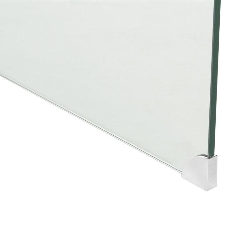 Şeffaf Temperli Cam Kızak Ayaklı Cam Sehpa-42x65x120 cm - 117132