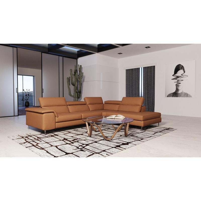 Şeffaf Temperli Cam Montaj Gerektiren Ceviz Cam Sehpa-39x115x115 cm - 117279