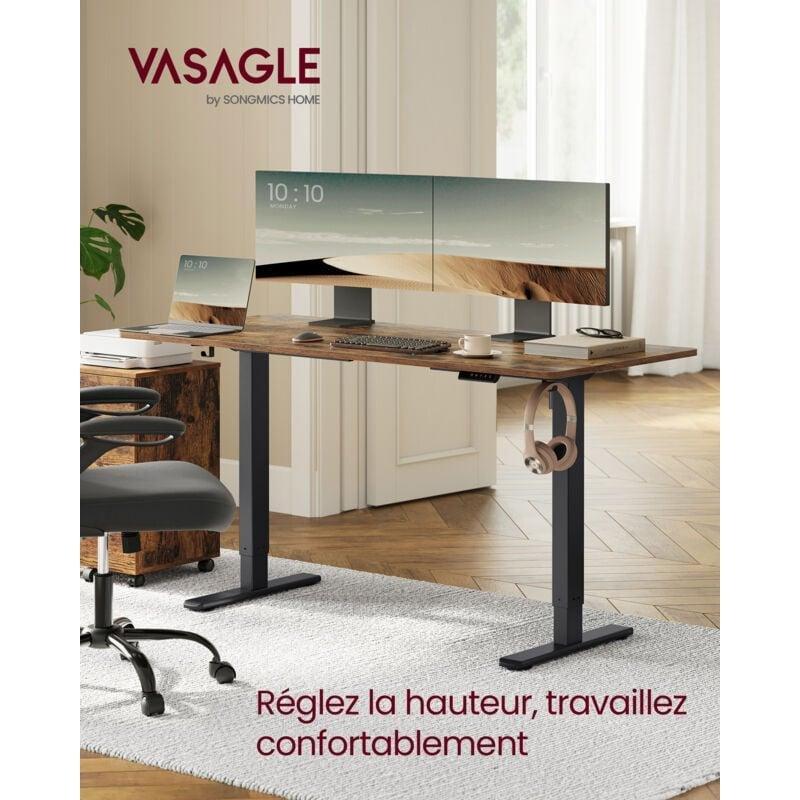 Siyah Çelik Elektrikli Hafızalı Ayarlanabilir Bilgisayar Masası-59x140x120 cm - 114310
