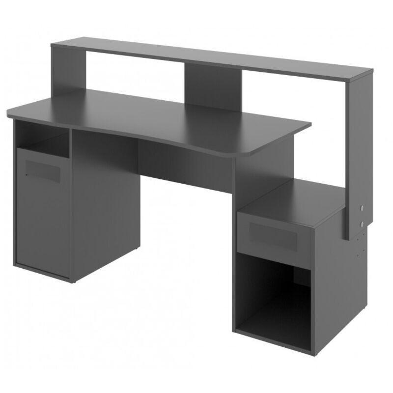 Siyah Metal Çekmeceli Oyuncu Bilgisayar Masası-154x69x98 cm - 115977