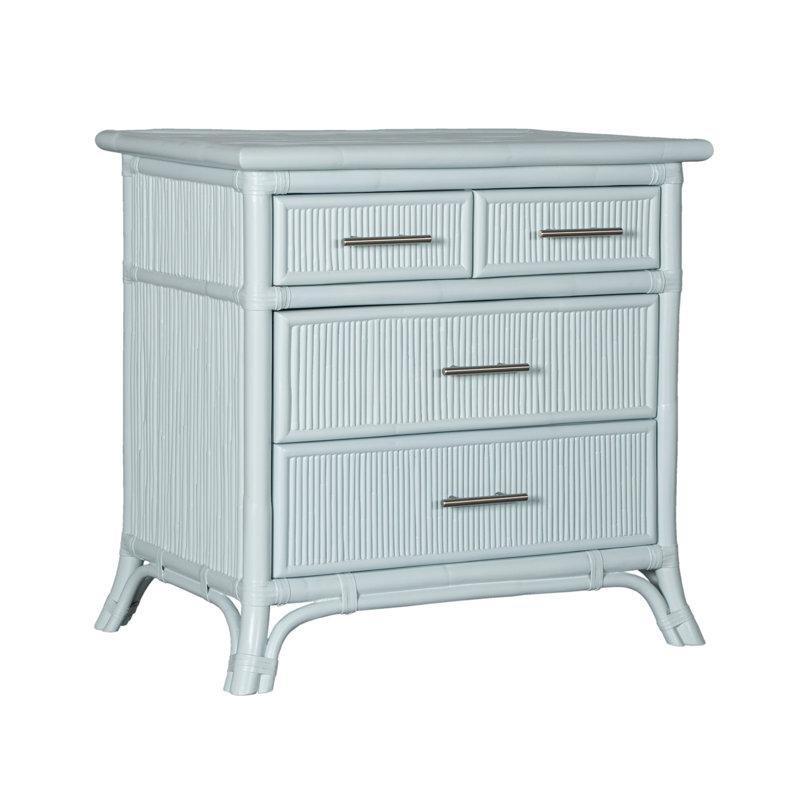 Turuncu Rattan 4 Çekmeceli Komodin - 77x51x77 cm - 128143