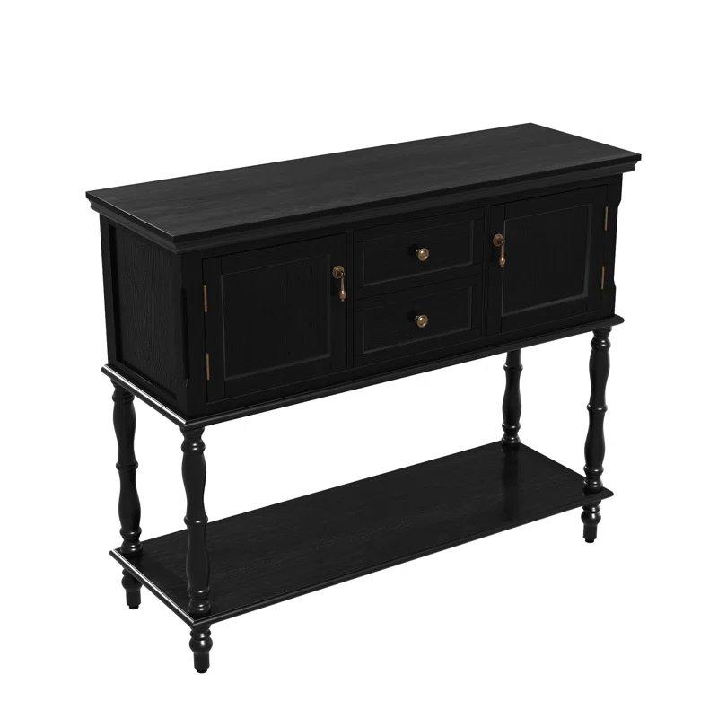 Yeşil Kestane ve MDF 2 Çekmeceli Dolaplı Country Yeşil Dresuar - 107 cm - 132758