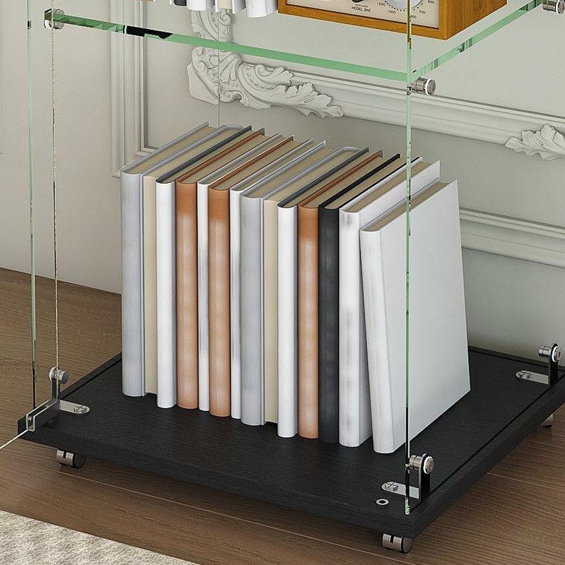 5 Modlu LED Aydınlatmalı 4 Raflı Temperli Camlı Oyuncak Dolabı - 160x35x30 cm - 150252